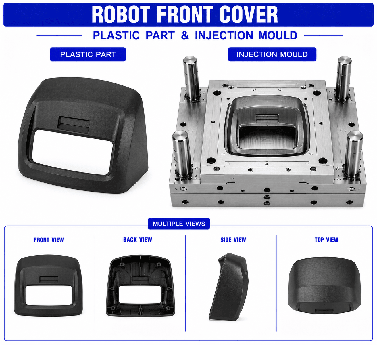 Robot Plastic Front Cover Mould and Moulding Services